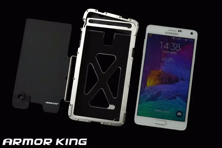 Защитный чехол ARMOR KING из нержавеющей стали, аксессуар для samsung Galaxy Note 4 N9100, элемент, флип-чехол для телефонов