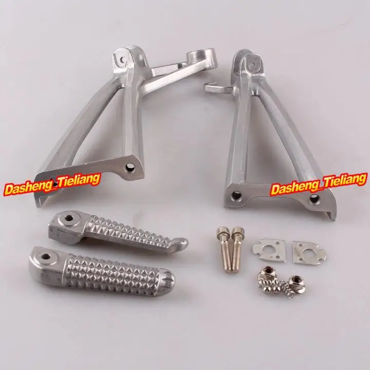 Aluminum Alloy Passenger Rear Foot Pegs Footrest Brackets for Yamaha 03 05 R6 03 08 R6S