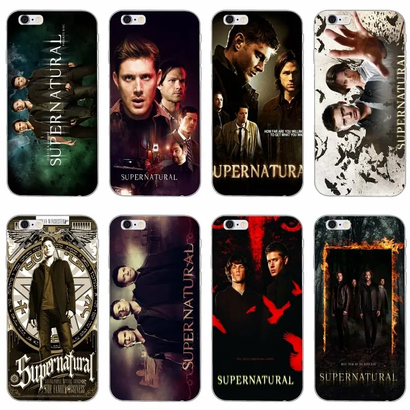 

Laumans TV series Supernatural Poster slim silicone Soft phone case For iPhone 4 4s 5 5s 5c SE 6 6s plus 7 7plus 8 8plus X