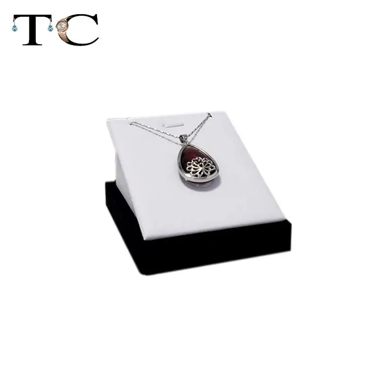 Black-and-white PU pendant frame holder stand separate jewelry props display rack long accessories 10pcs/lot | Украшения и