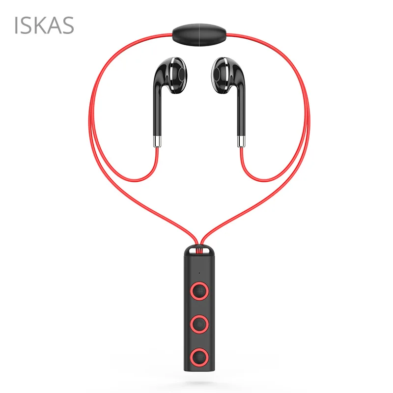 Iskas Bluetooth наушники музыка Спорт Телефон Беспроводной бас Fone сем телефон громкой