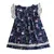 newest summer Dress Toddler Kids Baby Girls Clothes Lace Floral Printing Party Princess Dresses 0117 - Цвет: Черный
