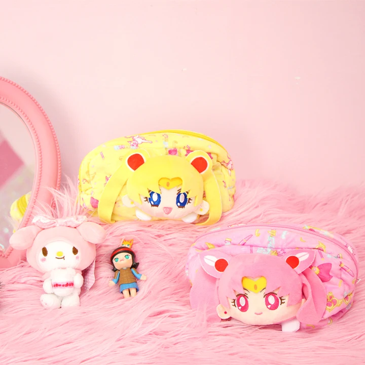 

Cartoon Japan Sailor Moon Cosmetic Bags Storage Toiletry Bag Sailor Moon Girls Makeup Bags Pencil Case for Children Gifts