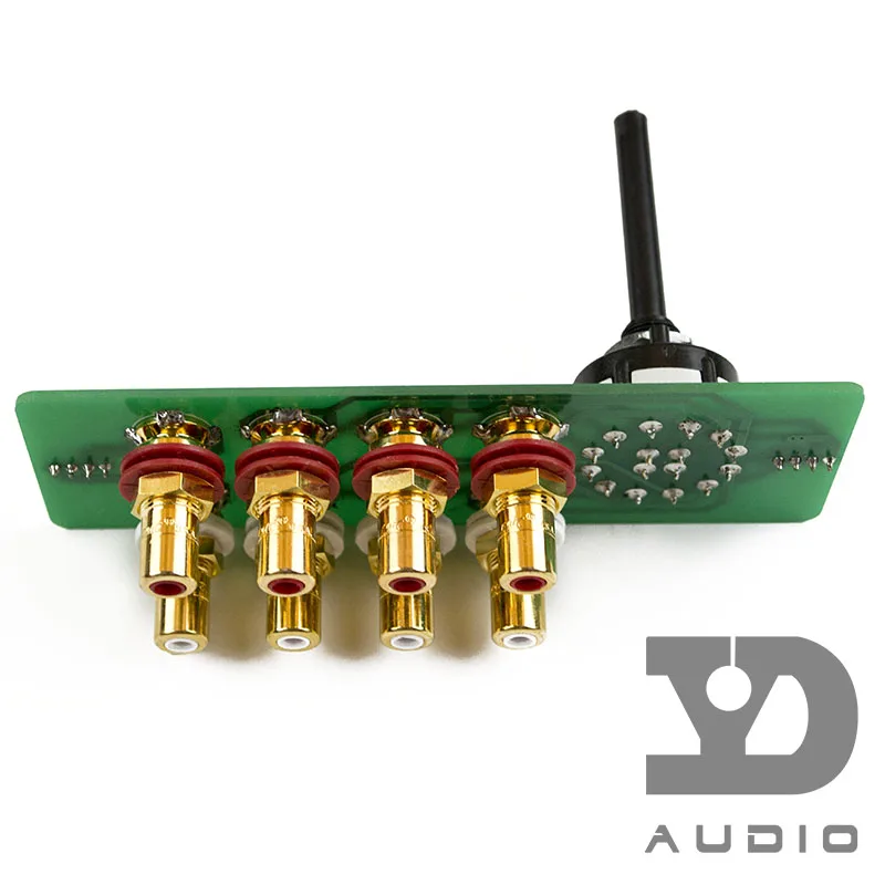 

Dual-channel 3-way audio input selector switch LORLIN-UK pure copper silver-tone audio selection circuit board