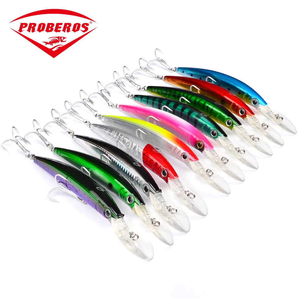 

180mm/27g Minnow Fishing Lures Plastic Crankbaits Sea Fishing Bait Float Accessories Isca Artificial Wobbler Trolling Hard Bait