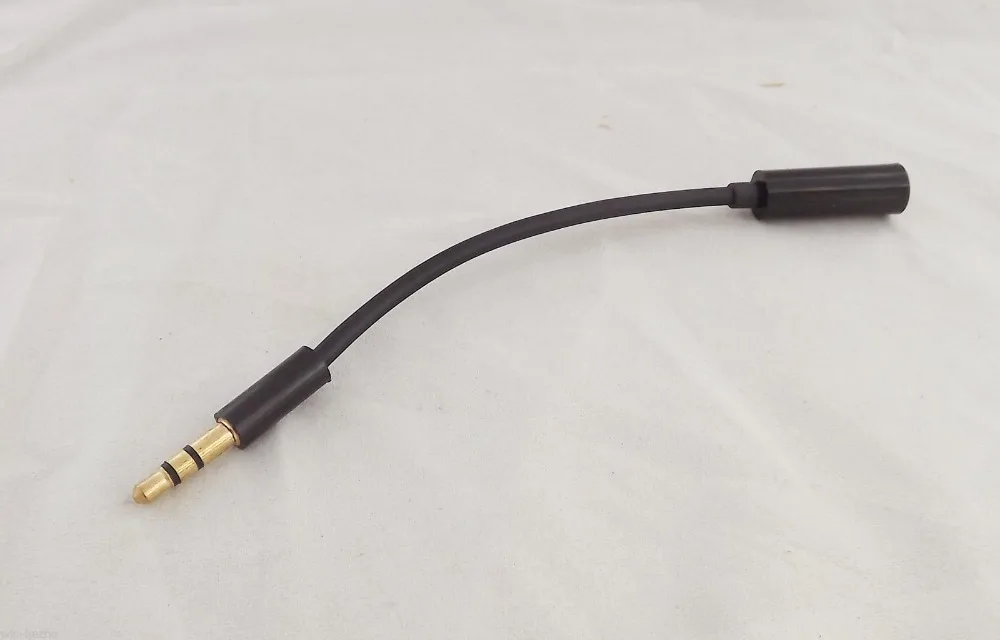 

1pcs 3.5mm 1/8" TRS Stereo Male Plug To Female Jack M/F Adapter Short Audio Cable 14cm