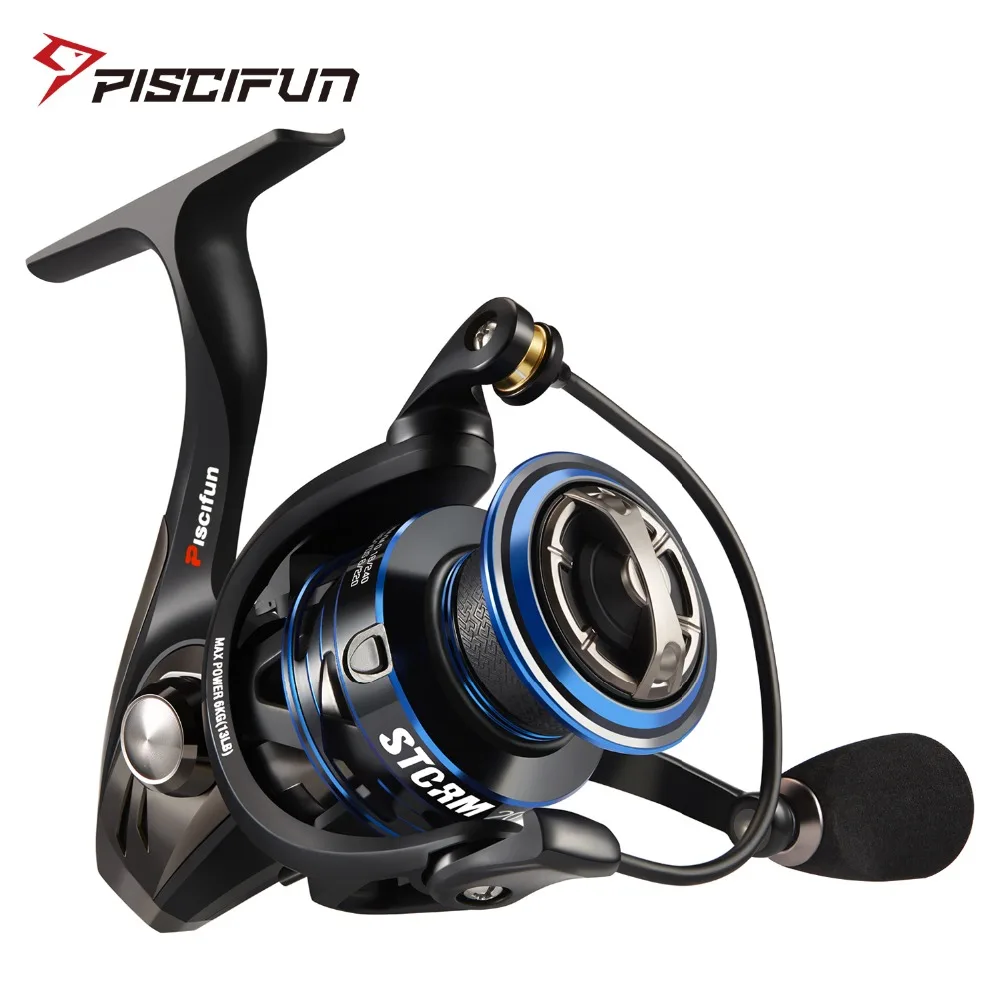 Piscifun Storm Spinning Reel 6.2:1 Gear Ratio 10+1 Ball Bearings 10KG Max Drag 2000,3000,4000,5000 Series Fishing Reel