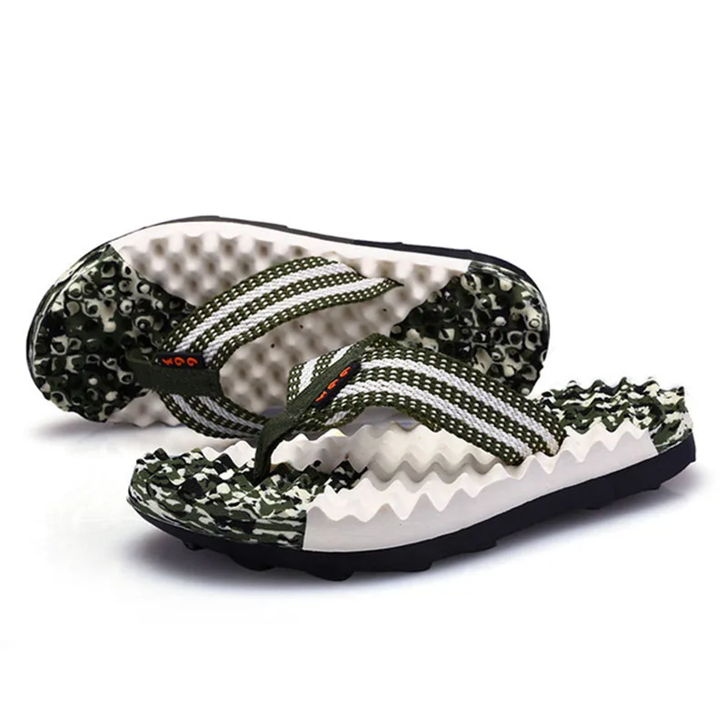 Summer New Massage Camouflage Men's Slippers Beach Shoes Flip Flops Male Sandals Men Shoes Slippers Tommy Hilfigger