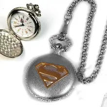 Супермен Герой Супермен логотип Автоматическая карманные часы