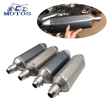 

Sclmotos-Motocross Motorcycle Scooter ATV Ak Yoshimura Exhaust Muffler Pipe Escape Moto with DB Killer Race for Yamaha KTM DUKE