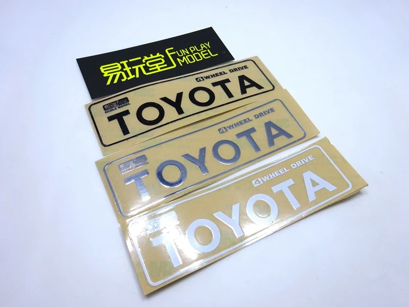 

Toyota Stickers for RCW4D 1/10 TF2 Mojave Tamiya Hulix Wrangler Jeep hpi fj hRAXXAS TRX4 AXIAL SCX10 CAPO JKMAX D90 D110 FJ40