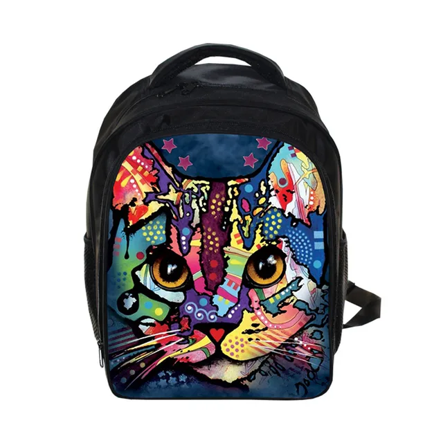 Animal Pets Cat Dog Prints Backpack For Teenagers School Bags Backpack