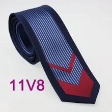 YIBEI coahella Галстуки Синий узкий галстук с темно-синей каймой красные стрелки синие вертикальные галстуки в полоску узкий мужской свадебный галстук