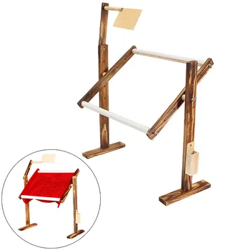 

Newly Solid Wood Cross Stitch Rack Adjustable Stand Desktop Cross Stitch Embroidery Frame VA88