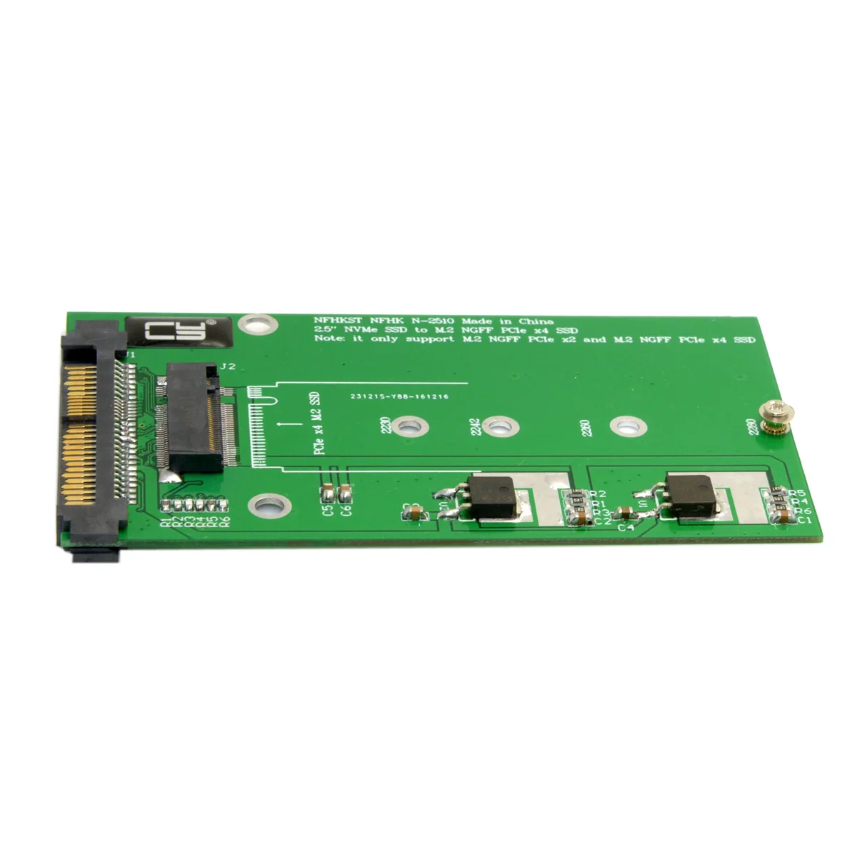 U.2//SFF-8639 NVMe PCI-E SSD to M.2 NGFF M Key SSD Converter Adapter Card new