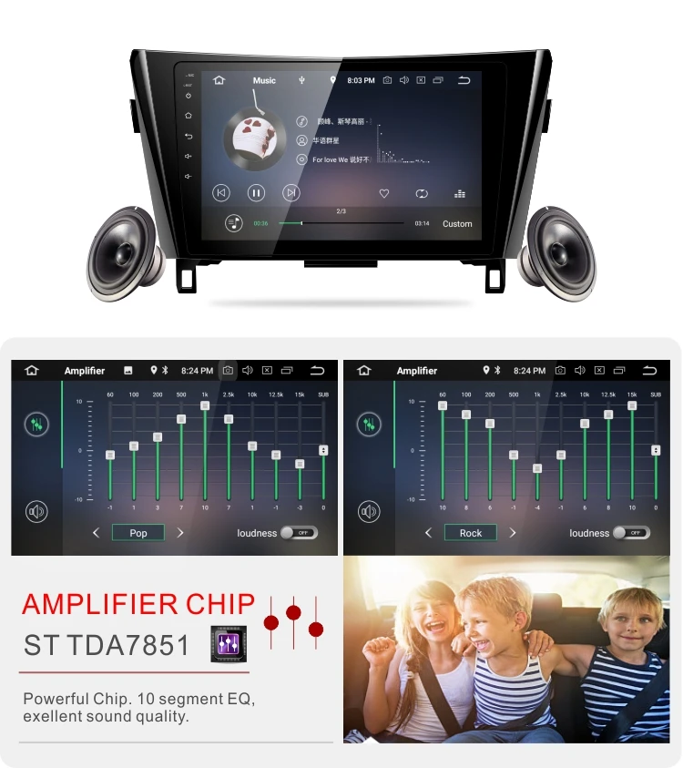 Sale Dinpei Android 9.0 Car Radio Multimedia Player For  Nissan X-Trail Qashqai 2014 2015-2019 GPS Navigation Carplay 4G wifi video 11
