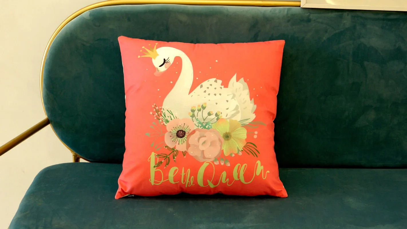 Houspace новый короткий плюш Be the Swan Queen для дома дивана автомобиля декоративный декор