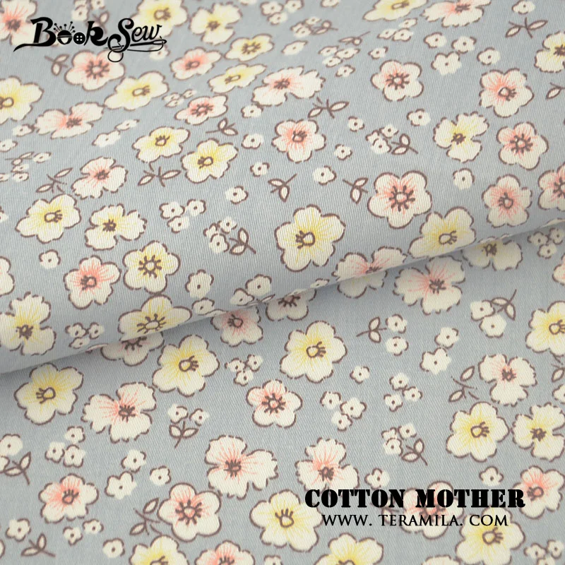 Booksew 100% хлопчатобумажная саржевая ткань цветочный стиль сделай сам стежка
