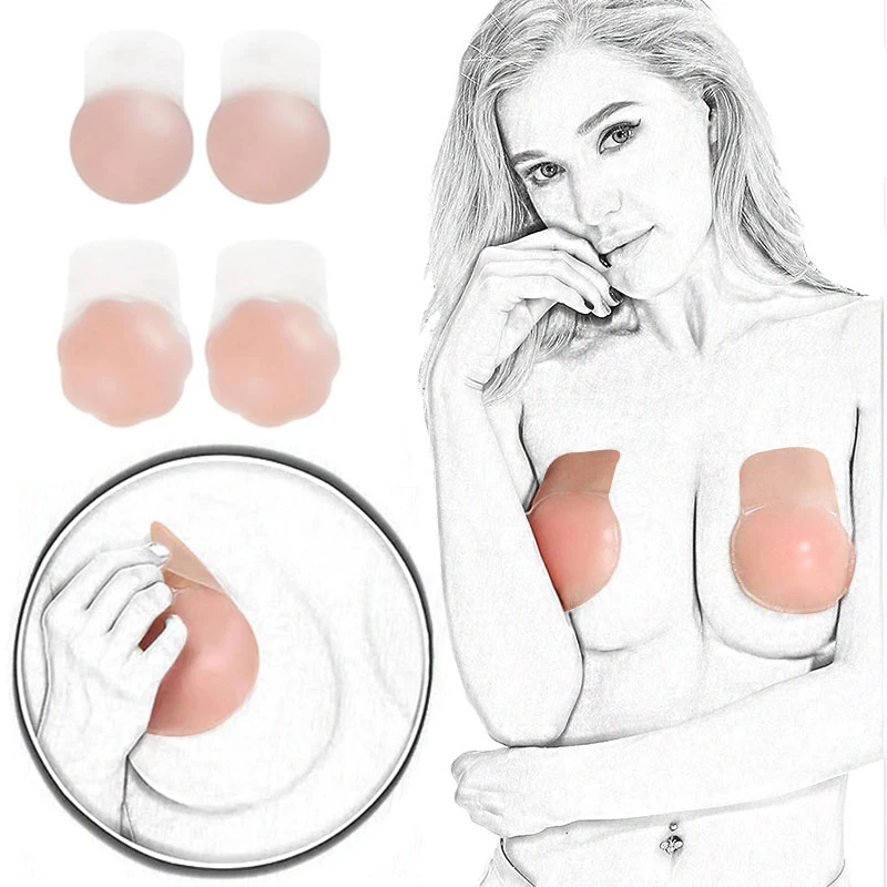  Sexy Bra Women Self Adhesive Invisible Bra Nipple Pasties Covers Breast Lift Tape Push Up Bras For 