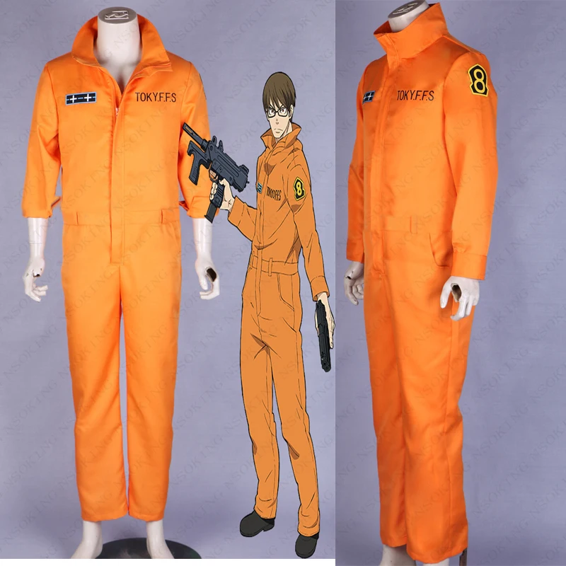 

Anime Enn Enn no Shouboutai Shinra Kusakabe team uniform Cosplay Costume Fire Force Custom Made