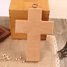 Иисуса христианская деревянная подвеска в виде креста подарочные украшения в форме Креста католический деревянный крест
