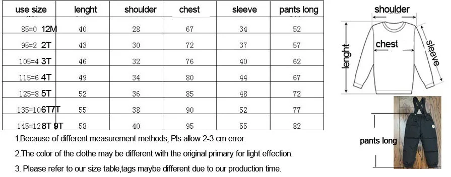 Комплекты для детей очень толстый пуховик для маленьких мальчиков и девочек лыжный костюм с воротником из шерсти животных топ и брюки