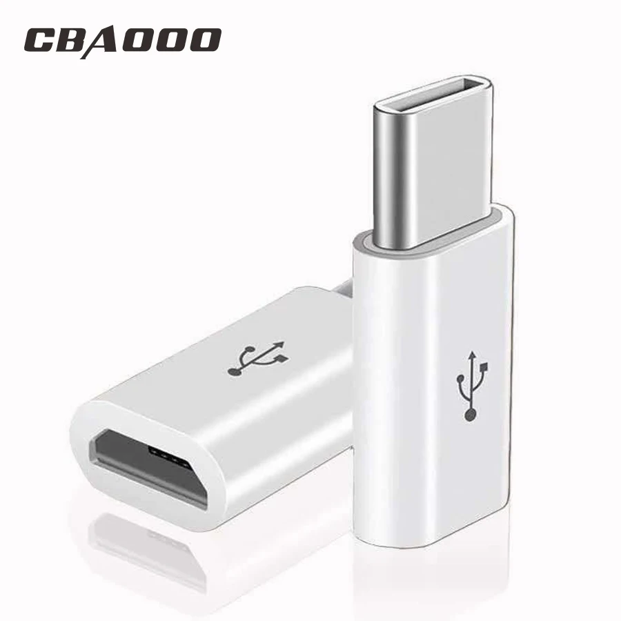 

CBAOOO Mobile Phone Adapter Micro USB To USB C Adapter Microusb to 8-Pin Adapter Connector for iphone Huawei Xiaomi Samsung