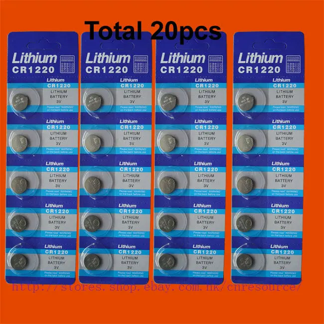 Литиевые батареи 20 X CR1220 BR1220 1220|cr1220 lithium battery|battery 1220battery cr1220 |