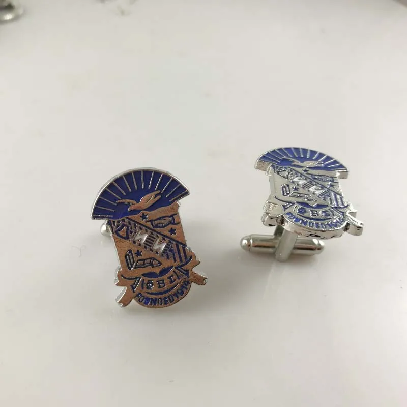 

1pair Free shipping Phi Beta Sigma Fraternity LOGO custom Cufflinks Jewelry