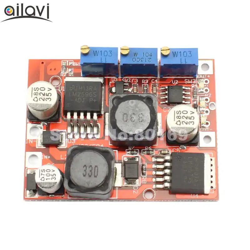 Dc Dc Automatic Boost Buck Converter 4 35vto1 25 25v 3a Step Up Down Module Regulator With Cc Cv Charging Lm2596 Lm2577 15w - 
