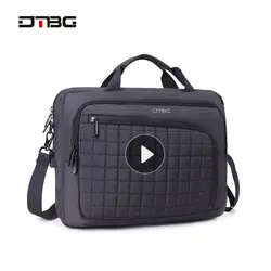 DTBG ноутбука Смарт Портфели Черный, серый цвет 15,6 компьютеров сумка в клетку Для мужчин Для женщин чемодан в деловом стиле сумка Sac отделении