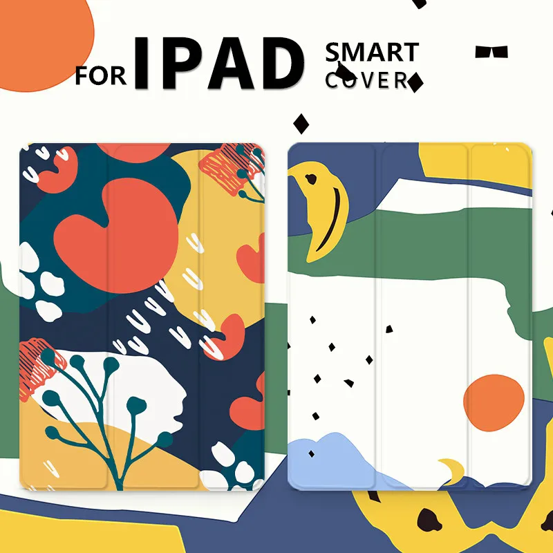 Abstract leaf Magnet Flip Cover case For iPad Pro 9.7 air 10.5 10.2 11 12.9 Mini 2 3 4 5 Tablet Case For ipad 9.7