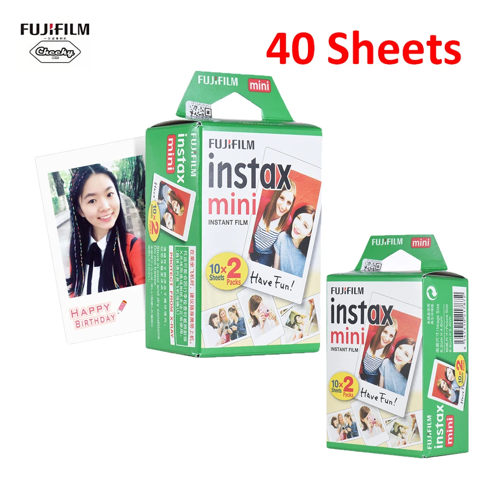 Пленка Fuji Fujifilm Instax Mini 8 белая пленка 40 листов для 7s 9 90 25 55 мгновенной печати |