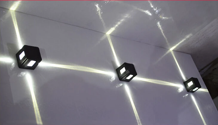 Feixe de Luz Conduziu a Lâmpada Luzes de Parede Colorido Cruz Estrela Lâmpada Barra Decorativa Parede Iluminação Interior Spotlight Ktv 10 Cheap Luminárias de parede externas