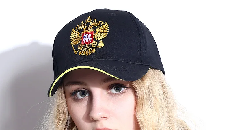 Хорошая вышивка унисекс хлопок Бейсболка герб России вышивка Snapback модные шапки для мужчин и женщин Патриот Кепка s