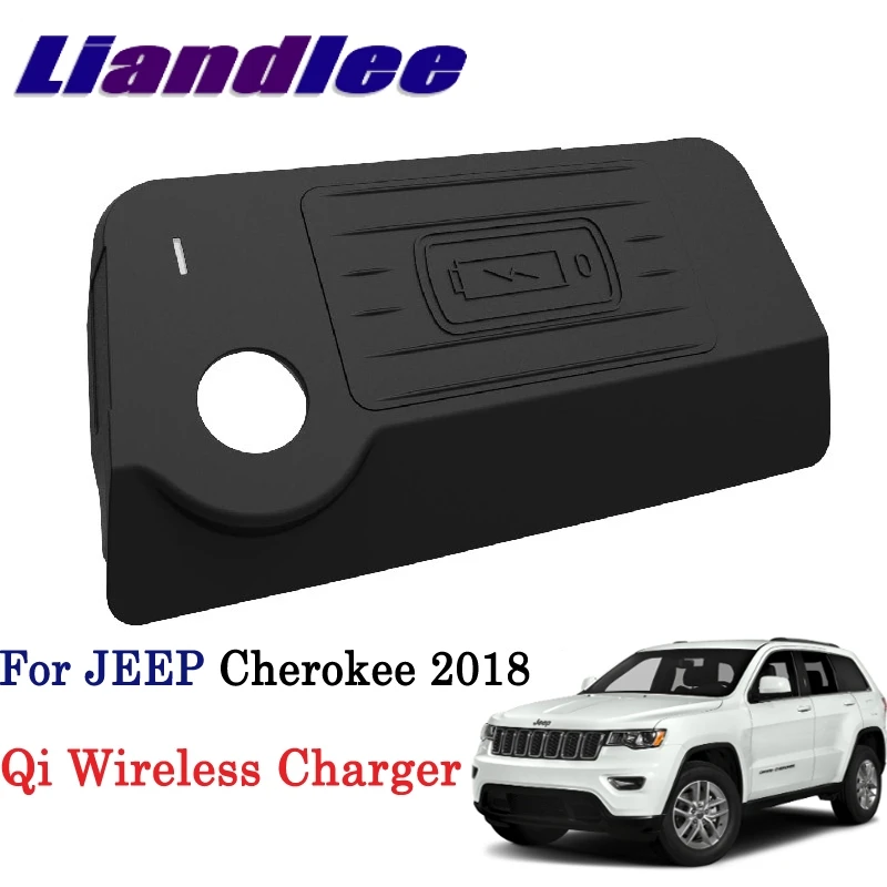 Liandlee Qi Беспроводное зарядное устройство для JEEP Cherokee 2018 держатель телефона