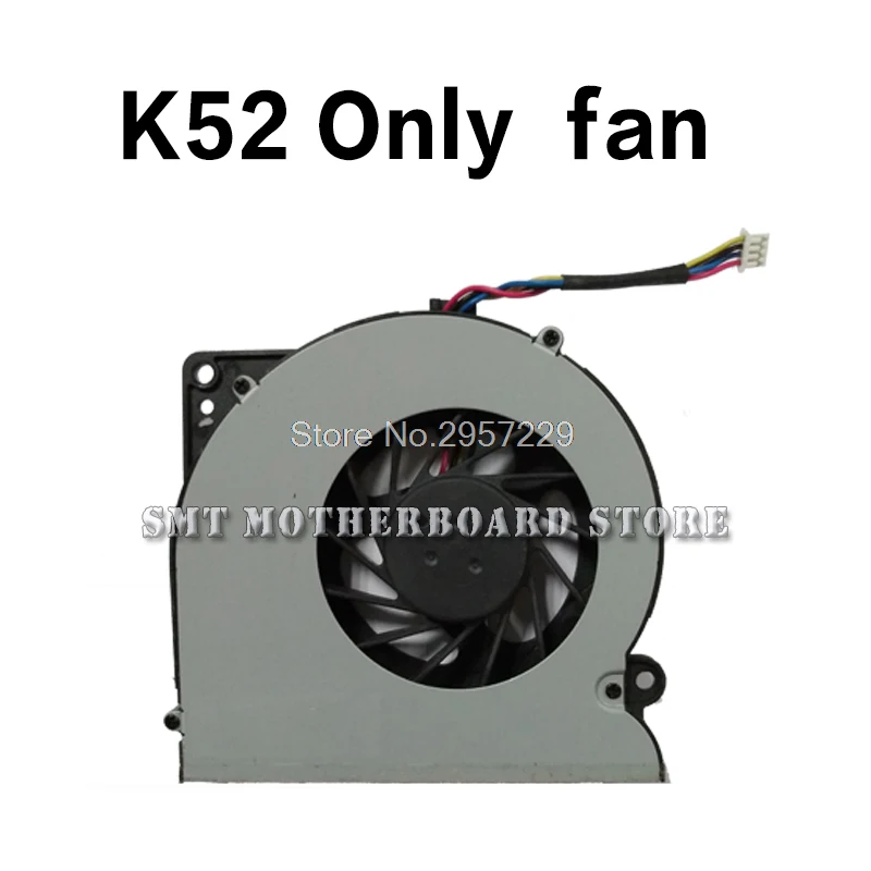 Для For Asus Laptop K52 K52JR K52JU X52J A52J A52JT X52JT K52JT K52J K52JE K52JC A52 X52 охлаждающий вентилятор CPU Cooler