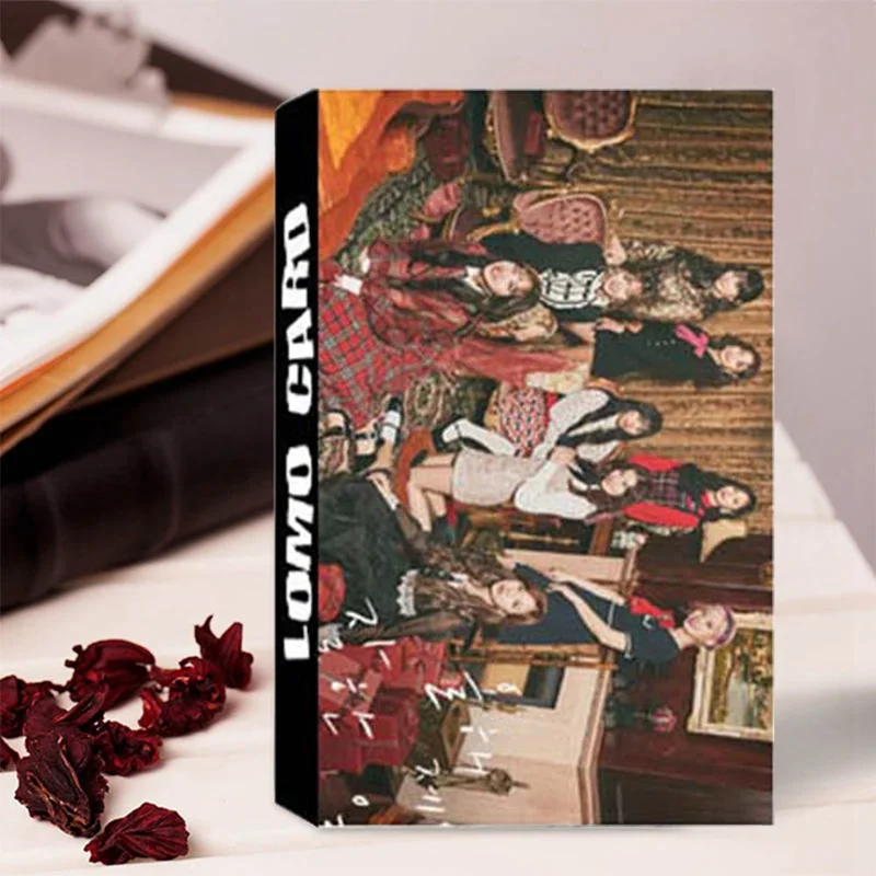 30 шт./компл. Kpop двойная или да бумага LOMO Photo Card Fans коллективная Фотокарта набор