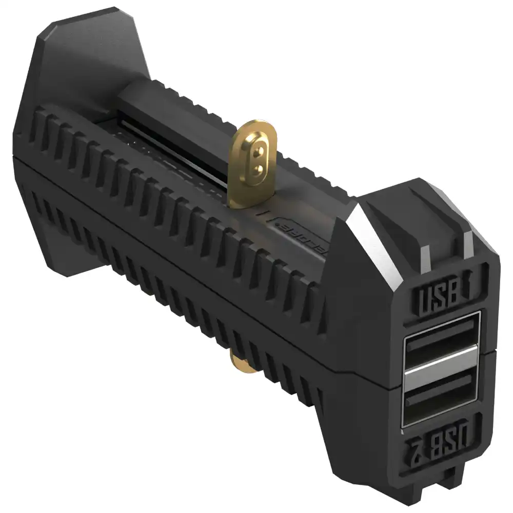 2018 NITECORE F2 гибкий внешний аккумулятор 2A умный литий-ионный IMR аккумулятор 2 слота USB зарядное устройство легкий портативный источник питания адаптер - изображение