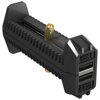 

2020 NITECORE F2 Flexible PowerBank 2A Smart Li-ion IMR Battery 2 Slots USB Charger Lightweight Portable Power Source Adapter