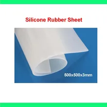 500X500X3 мм, высококачественный полупрозрачный/молочно-белый лист из силиконовой резины, для термостойкой подушки, натуральная силиконовая резина