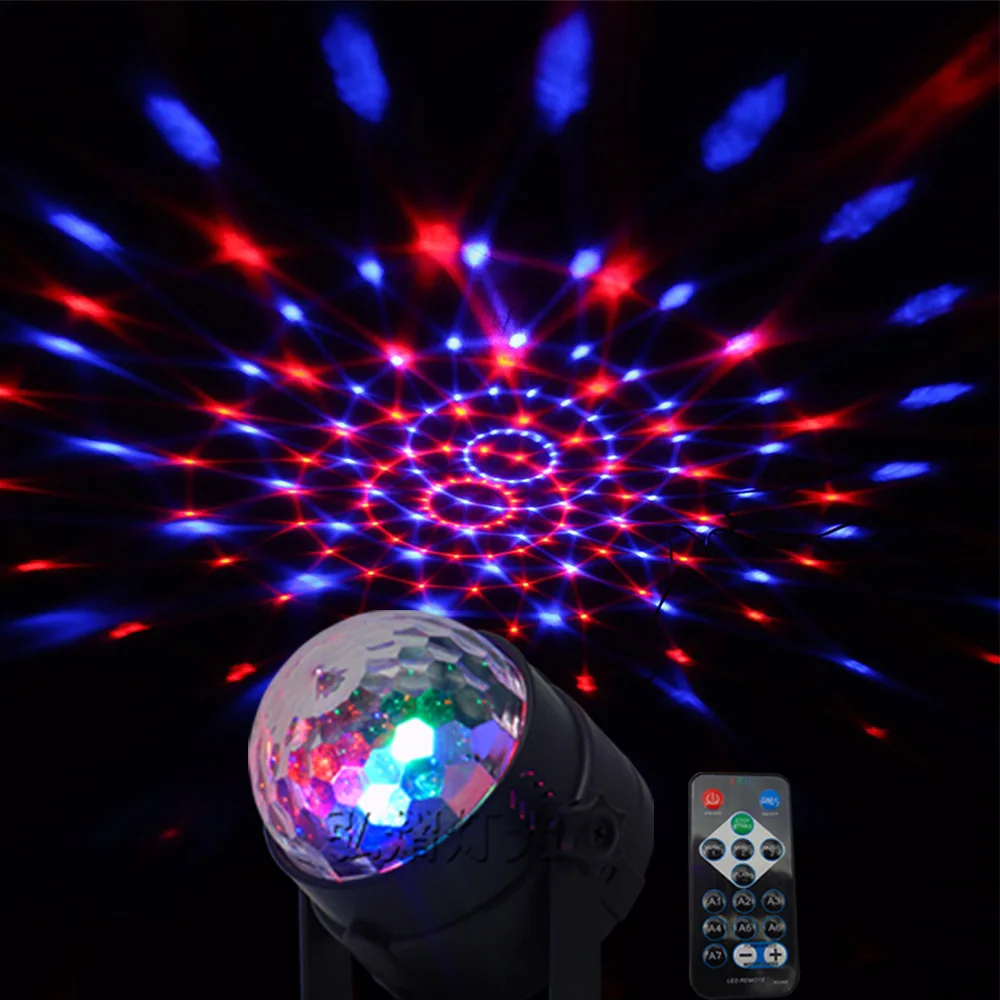 Led RGB Mini Stage Light AC85 265V 50 60Hz (EU/US)Magic Crystal Ball