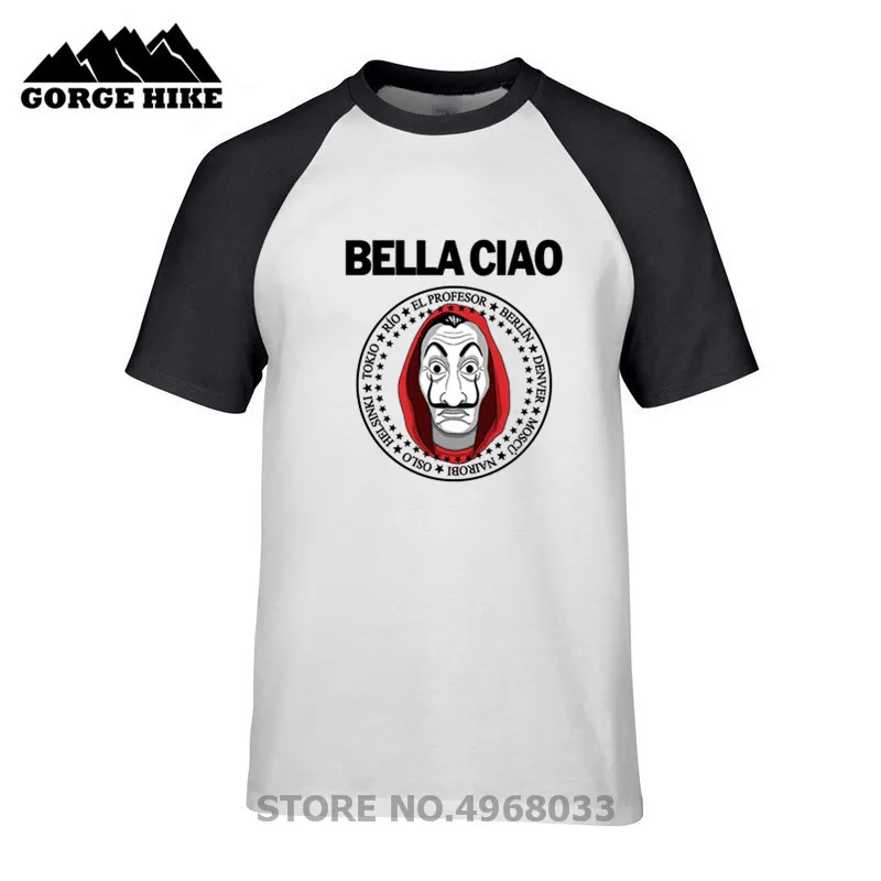 CASA De Papel Money Heist Bella Ciao Mens T-Shirt