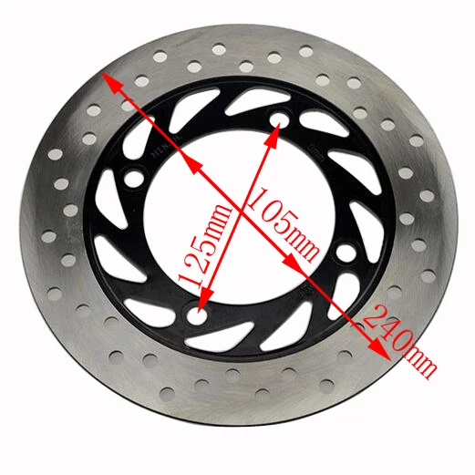 Различные 240 мм мотоцикл модифицированный Задний дисковый тормозной ротор для Honda XL650V C750 900 CB919F Hornet919 CBR250 PS250 NSS250 FES250