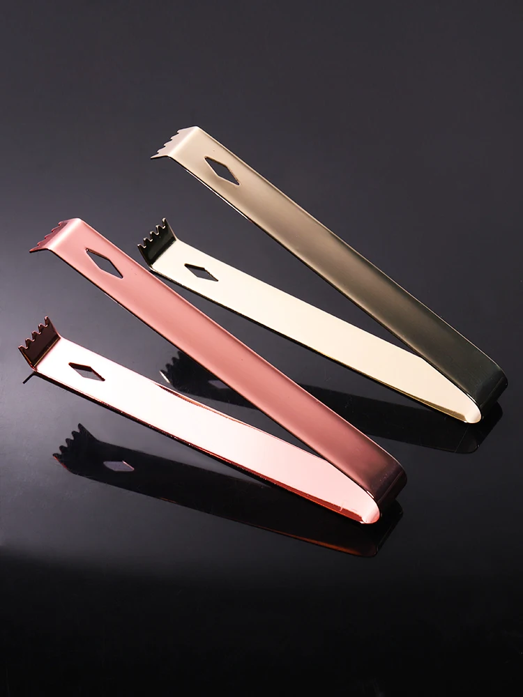 Stainless Steel Kitchen Seafood & bar Tweezer Food Tongs Tool Garnish Tongs Kitchen Bar Tool Copper/Gold Plated