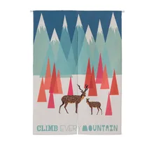 Япония Стиль двери Шторы олень узор полиэфирное волокно Ванная комната Кухня экраны и перегородки Декор домашний текстиль