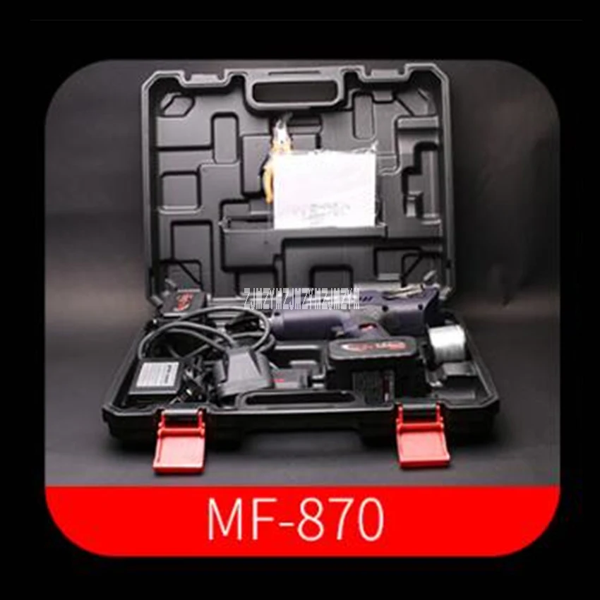 Новый MF-870 легкий Автоматический устройство для связывания арматуры 7-34 мм 12,8 В зарядка электрическая обвязочная Машина стальная