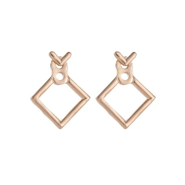 E104 Fashion Jewelry Triangle Dangle Earrings Ms. Square Earrings Unique Design Cute Geometric Earrings Ms. Gift alentine's Day 5