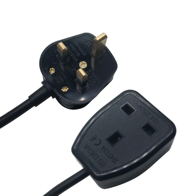 UK удлинитель IEC 3Pin штекер в гнездо адаптер питания кабель 13A | Электроника