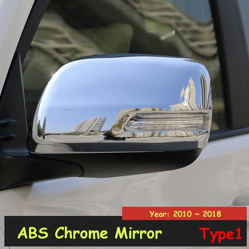Для Toyota Prado FJ150 FJ 150 2010 2011 2012 2013- ABS Пластик Боковая дверь Зеркало заднего вида крышка автомобильные аксессуары 2 шт